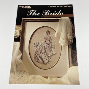 VTG 1991 Leisure Arts Wedding Bride Day Cross Stitch Craft Chart Leaflet 2031